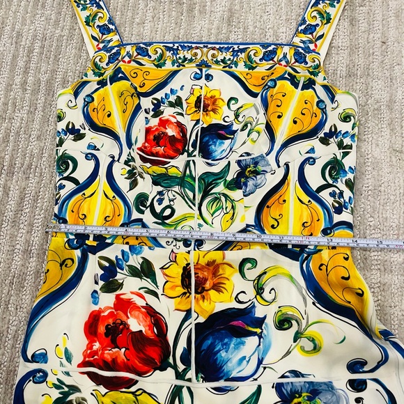 SOLD - Dolce & Gabbana Majolica Tile Print Dress - Picture 10 of 13